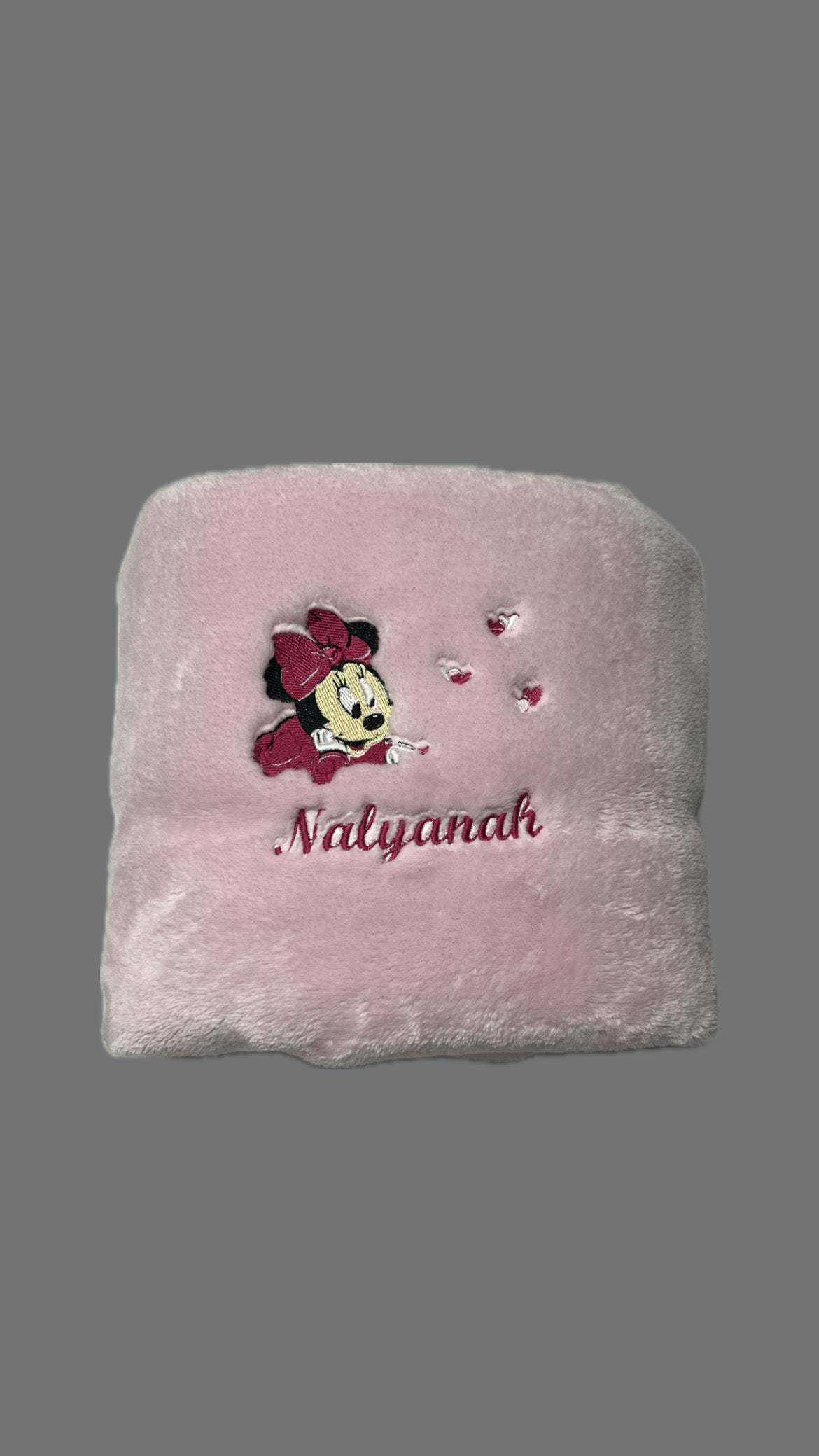 Couverture Minnie personnalisée